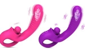 Dual-Action Clitoral G-Spot Vibrator with 10 Powerful Vibrations&2 Heads