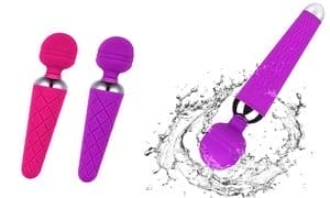 USB Recharge Handheld Magic Wand Vibrator G Spot Clitoral Stimulator