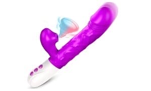 3-in-1 G-spot Thrust Rotation Vibrator with 7 Sucking Modes 