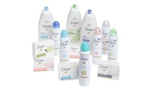 14 piece Dove Beauty Kit - 3 Shower Gel, 5 Bar Soap, & 6 Deodorant Spray