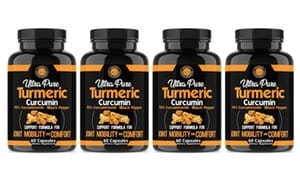 Angry Supplements Ultra Pure Turmeric Curcumin (4- or 6-Pack) 