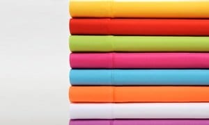 Premier Colorful Brights Brushed Microfiber 4 Piece Sheet Set