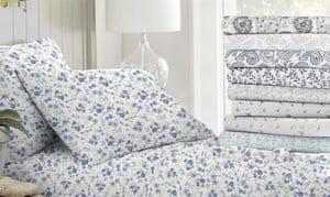 Merit Linens Premium Floral Inspired Ultra Soft 4 Piece Bed Sheet Set