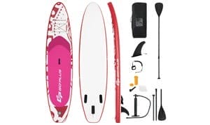 Goplus 10.5 Inflatable Stand Up Paddle Board SUP W/Carrying Bag Aluminum Paddle