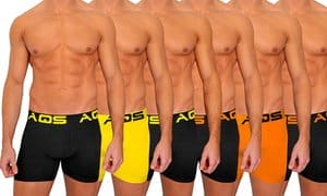 6 Pack AQS Men's Colorful Boxer Briefs