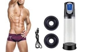 Electric Penis Pump Extender Vacuum Pump Enlarger Masturbator