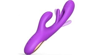 Rabbit Tapping Vibrator Dildo G Spot Vibrator with 7 Flapping Modes Sex Toys