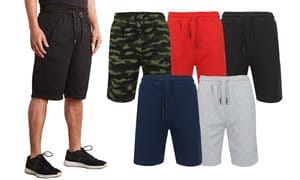 Men's Tech Fleece Jogger Lounge Sweat Shorts With Zipper Pockets (Sizes, S-2XL)