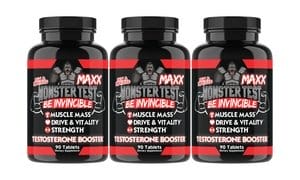 Angry Supplements Monster Test Maxx Testosterone Booster 90ct/Bottle (2PK, 3 PK)