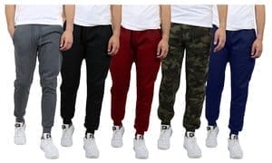 Men's Fleece-Lined Jogger Sweatpants, Galaxy by Harvic (Sizes S to 2XL)