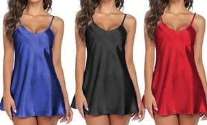 Women's Silky Sexy Nightgown ...