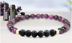 Mixed Lava Stone Chakra Diffuser Bracelet with Optional Essential Oils