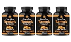 Angry Supplements Ultra Pure Turmeric Curcumin (4- or 6-Pack)