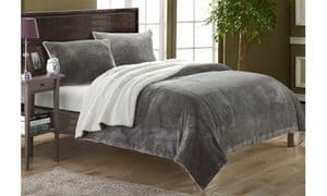 Naomi Plush Microsuede Sherpa Comforter Set (2- or 3-Piece)