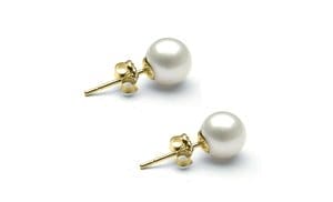 4.00 CTTW Pearl Earring in 18...