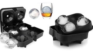 Silicone Ice Ball Trays Ice C...