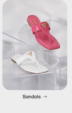 shop sandals for women featuring pink and white faux-leather thong sandals