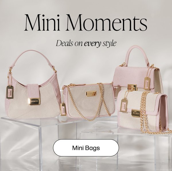 handbags for women featuring pink and white mini bags