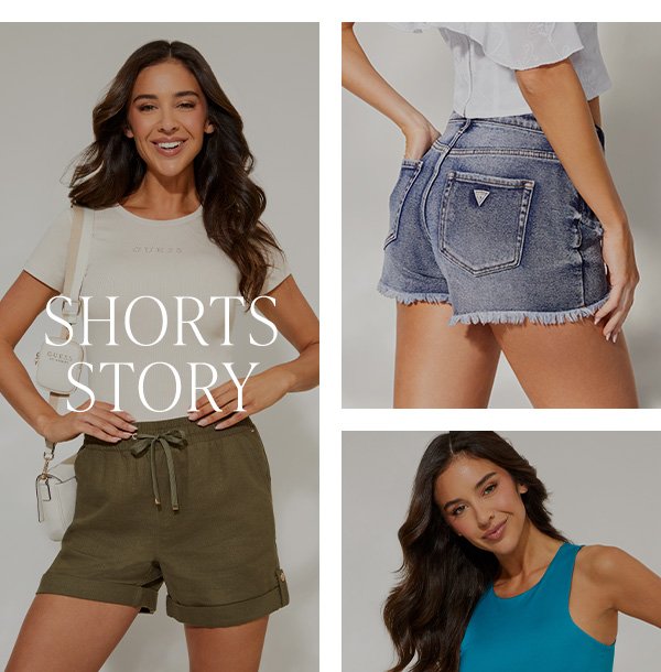  shop women’s shorts featuring an array of denim and linen styles