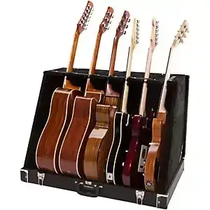 Road Runner\xa0RRGS6 6-Guitar Stand Case\xa0Black\xa0Tolex