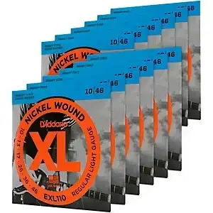 D'Addario EXL110-12P Nickel Wound Light Electric Guitar Strings 12-Pack&nbsp;&nbsp;