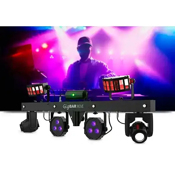 CHAUVET DJ GigBAR Move 5-in-1 LED and Laser Lighting Effects Bar