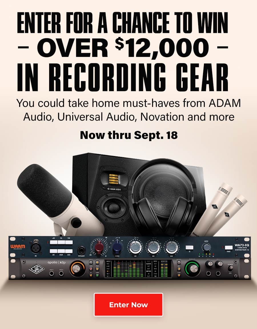 Here’s your chance: Win over \\$12,000 in recording gear