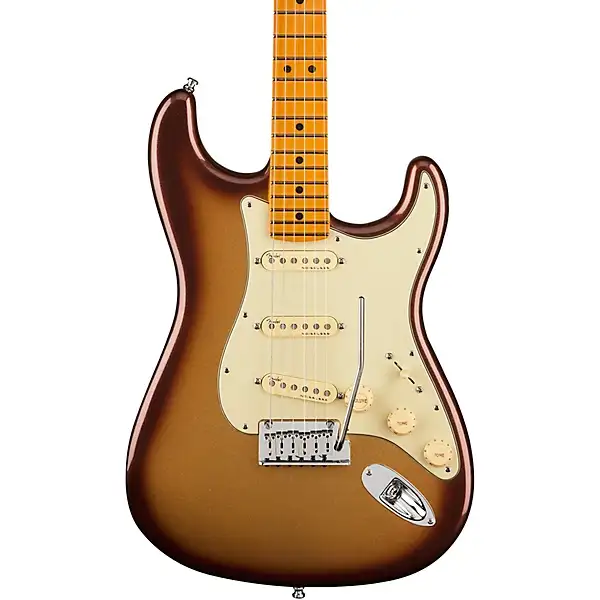 Fender American Ultra Stratocaster Maple Fingerboard Electric Guitar Mocha Burst