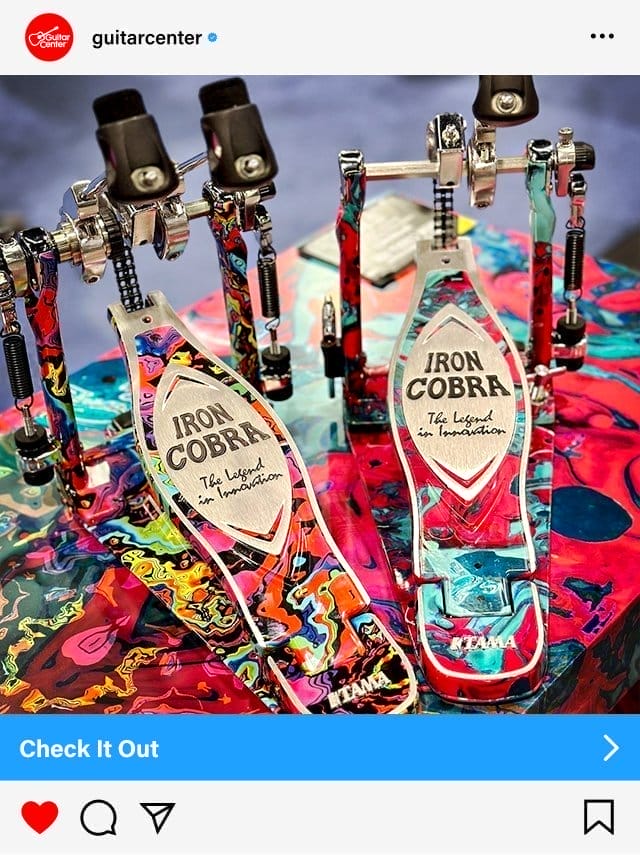 TAMA's 50th anniversary Iron Cobra Pedals