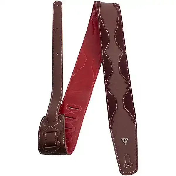 Perri's Italian Leather Guitar Strap Oxford - Brg/Brg 2.5 in.