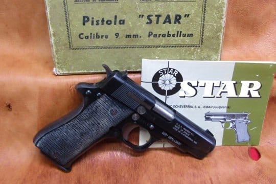 Star Model BM 9mm Semi Auto Pistol Thumb Safety 8 RD Mag