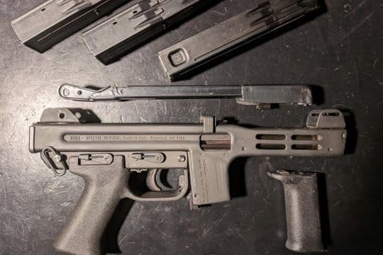 Sites Spectre with rare original folding stock and grip