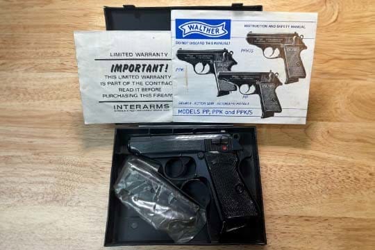 Collector Grade Interarms Imported Walther PPK/S Pistol .380 w/ Box, 2 Mag