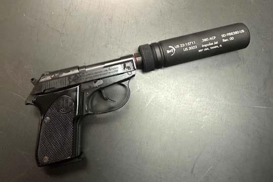 Beretta 3032 Tomcat .32 Covert Pistol with B&T Impulse Jet Suppressor