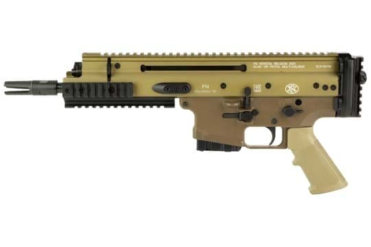 Fnh Usa Scar 15p Vpr Pistol Fde Finish Nrch (1) 10 Rnd Mag 7.5" Bbl 5.56