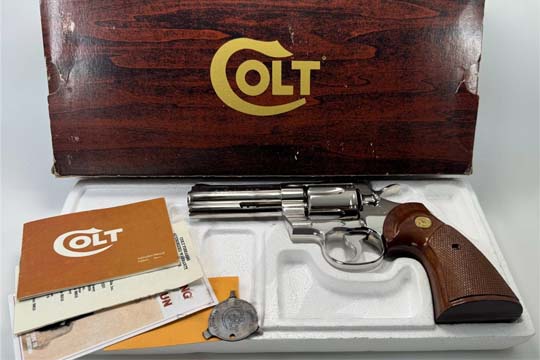 Colt Python 1975 Original Nickel