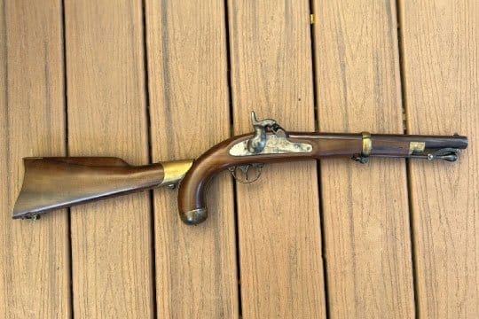 Navy Arms 1855 Dragoon Carbine Antonio Zoli .58cal Pistol w/ Stock