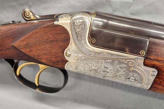 Fortuna over under 12 gauge shotgun with exquisite hand engraving 28