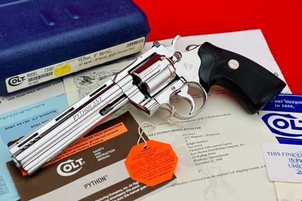 Factory Ported 1996 Colt Python 6" Bsts 357 Mag. Lew Horton 1 of 47