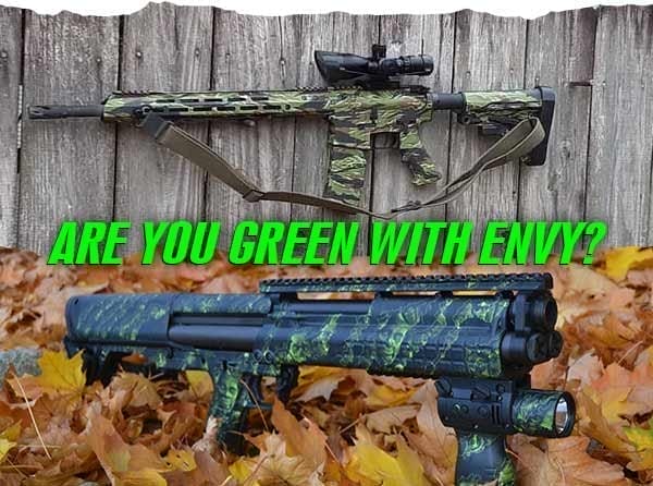 GunSkins with Green Camo