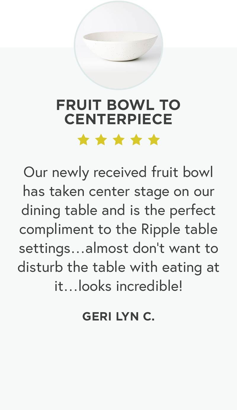 Fruit bowl to centerpiece