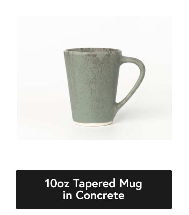 HAAND Shop Concrete 10oz tapered mug