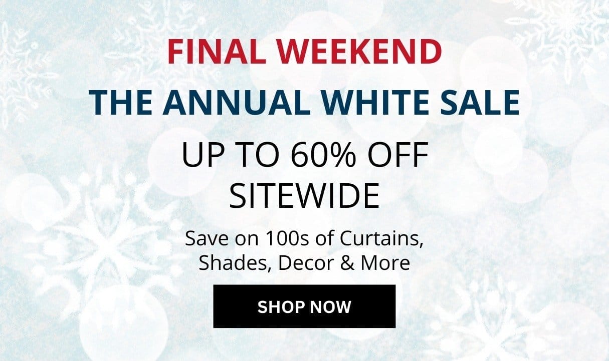 The Annual White Sale