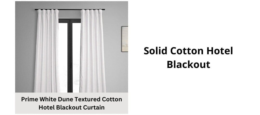 Solid Cotton Hotel Blackout