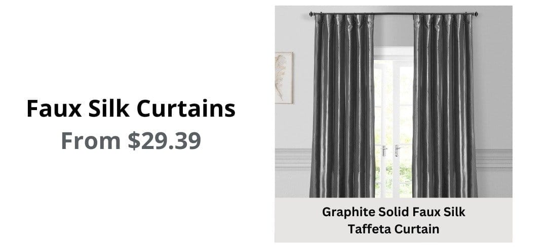 Faux Silk Curtains