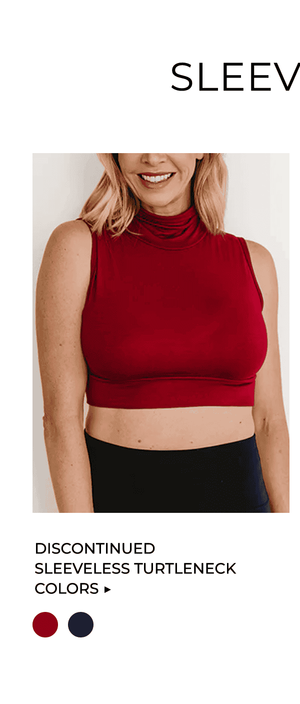 Discontinued Sleeveless Turtleneck Colors