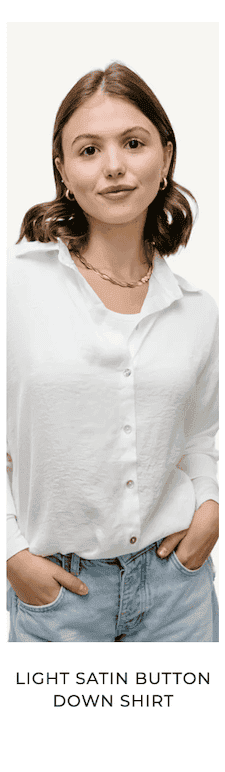 Light Satin Button Down Shirt