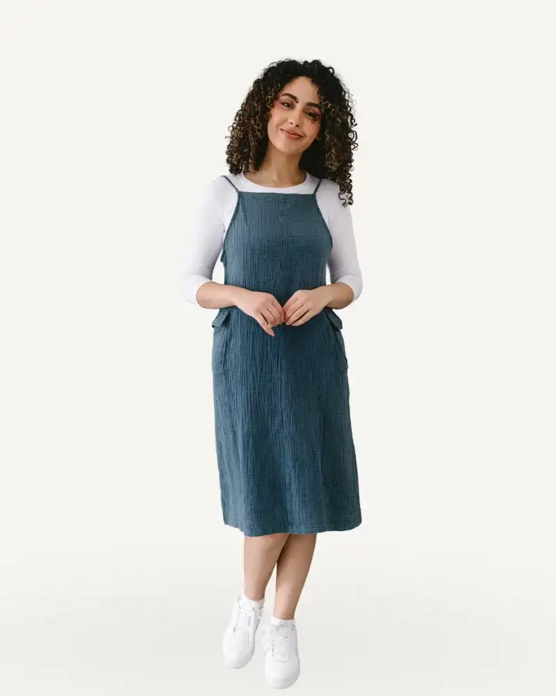 Image of Denim Washed Dress