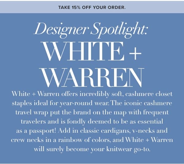 DESIGNER SPOTLIGHT: white and warren 