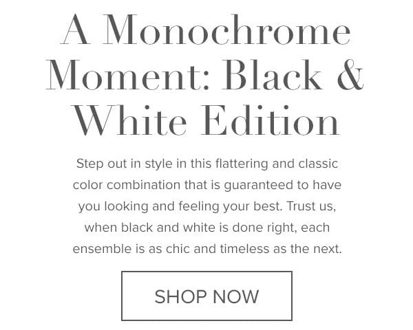 A Monochrome Moment: Black & White Edition